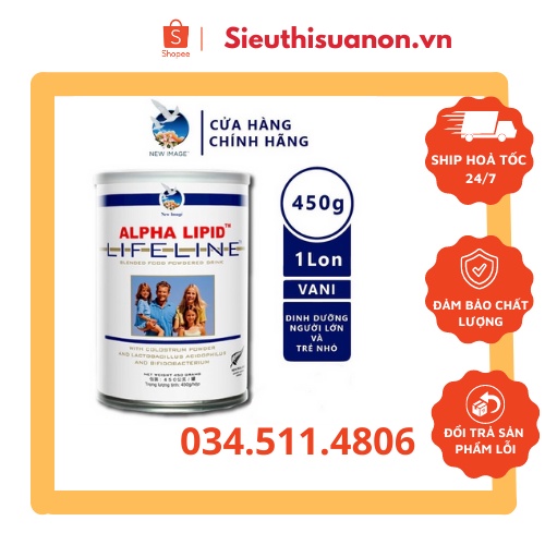 [CÓ SẴN] [CHÍNH HÃNG] [CÓ SẴN] [CHÍNH HÃNG] Sữa Non AlphaLipid Lifeline 450g từ New Zealand