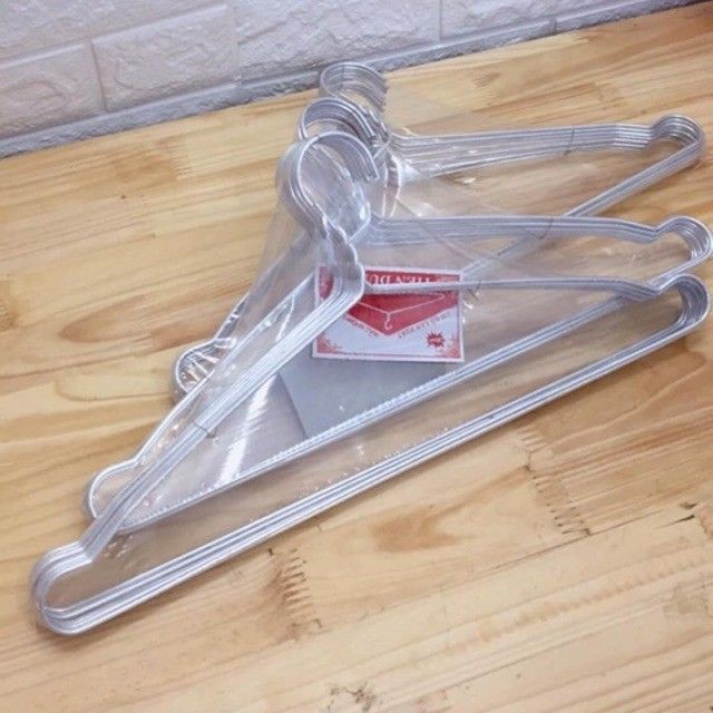 [ SALE TƯNG BỪNG]  Móc nhôm treo quần áo size 40cm vỉ 9 chiếc