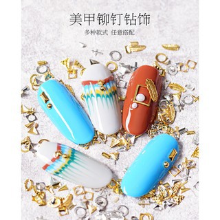 [Hàng mới về] Set 28 phụ kiện đính móng trang trí nhiều mẫu mã
