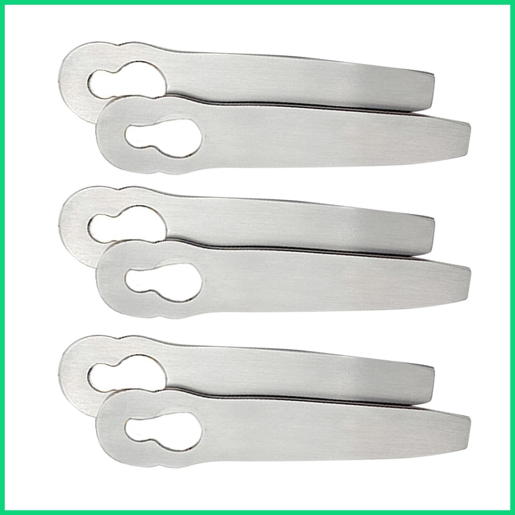 Bộ 6 Lưỡi Dao Bằng Kim Loại Bền Cho Máy Cắt Cỏ Không Dây