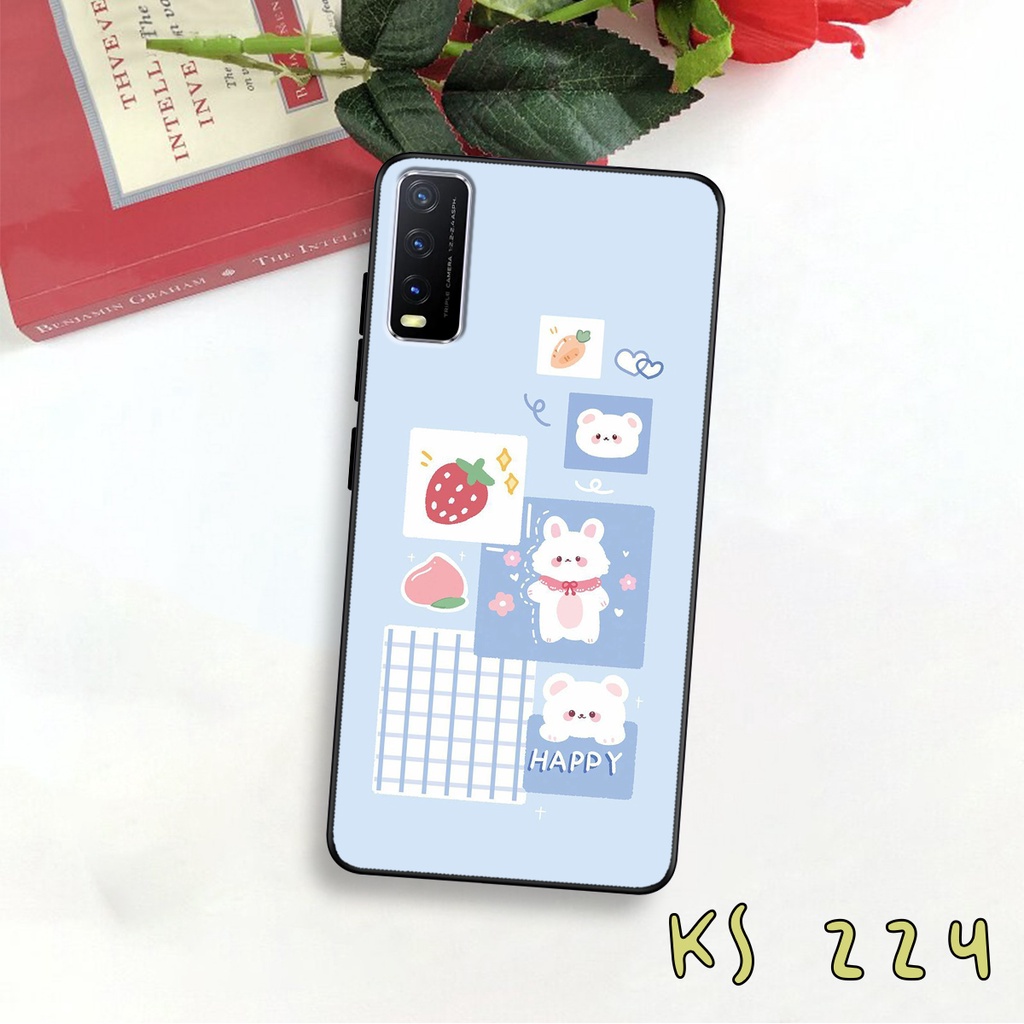 Ốp lưng Vivo Y20 - Vivo Y20s - Vivo Y12s - Ốp lưng in hình thỏ con dễ thương