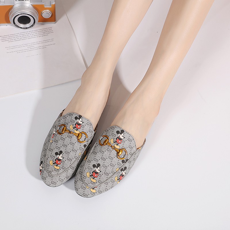 Giày Loafer Hình Chuột Mickey W888 (Mua 2 Lớp)