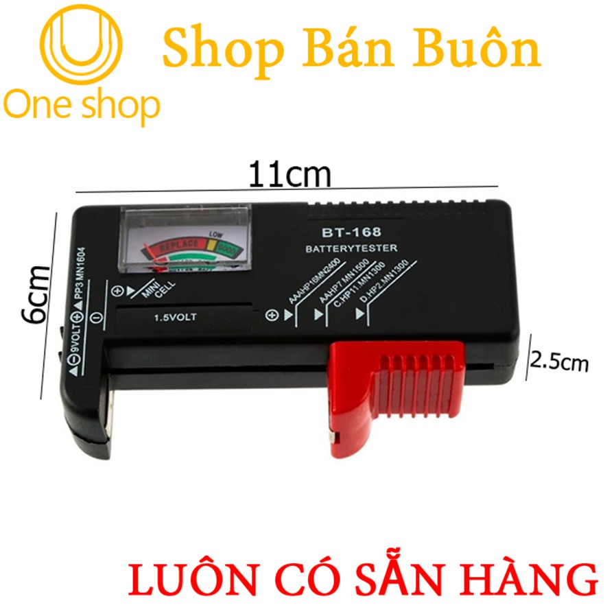 Đồng Hồ Đo Dung Lượng Pin 1.5-9VDC Hiển Thị Cơ BT168