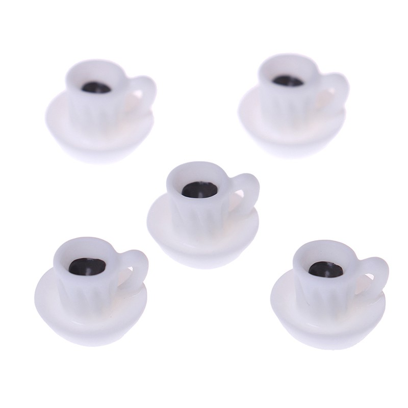 Bộ 5 Tách Cà Phê Mini Đồ Chơi Cho Búp Bê