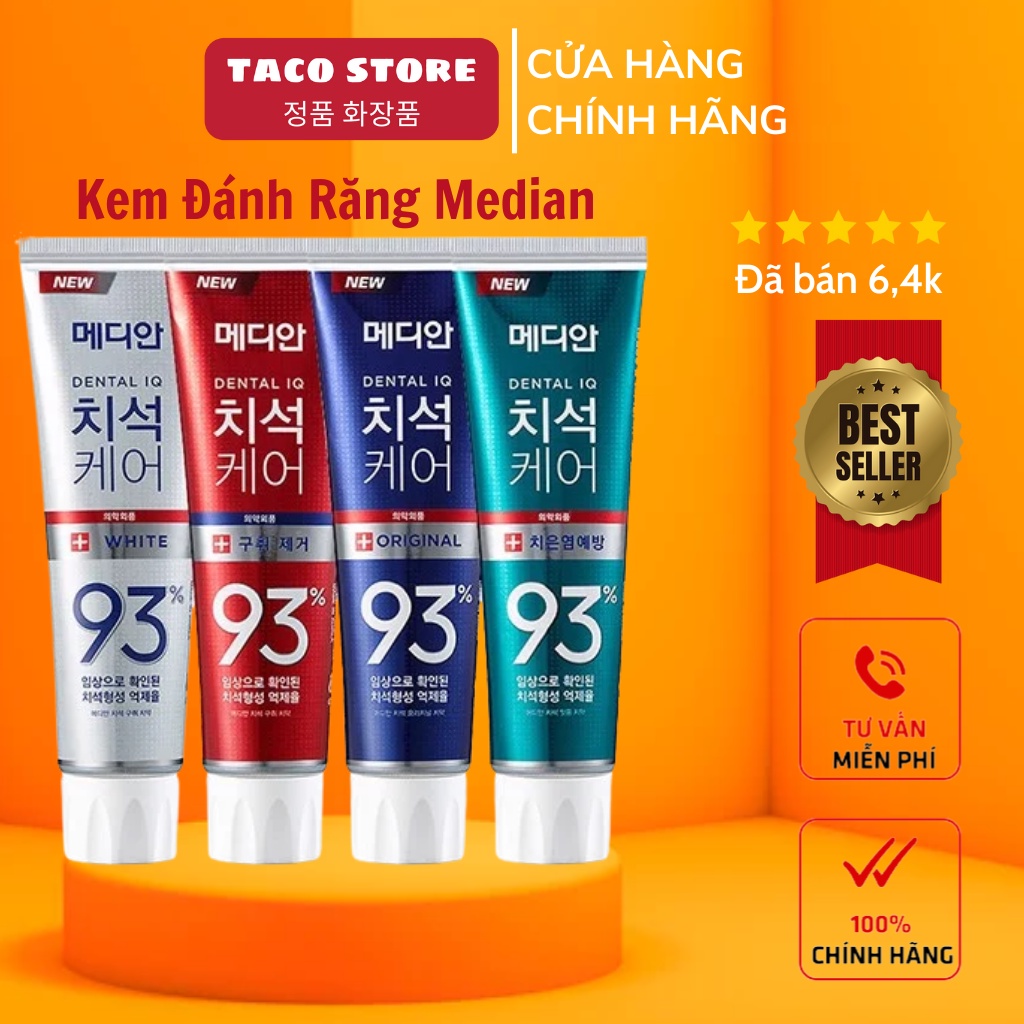 Kem đánh răng 120g Median 93% Hàn Quốc