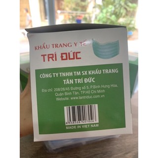 khẩu trang y tế 4 lớp Trí Đức (chính hãng)