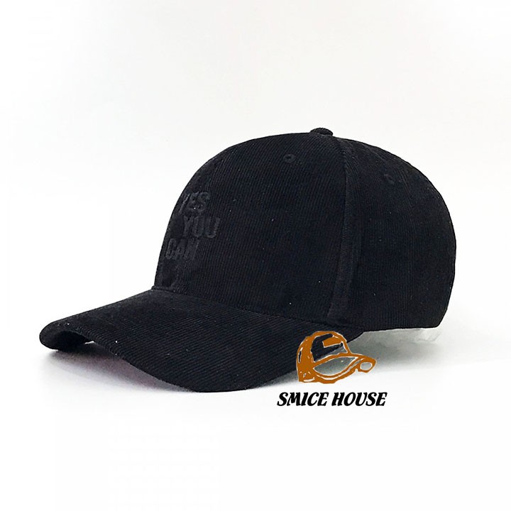 NÓN LƯỠI TRAI YES YOU CAN VẢI NHUNG