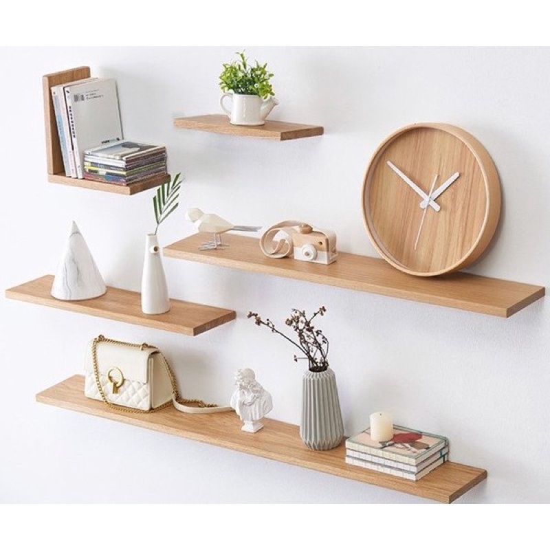 KỆ TREO TƯỜNG THANH NGANG GỖ MDF - RỘNG 20cm