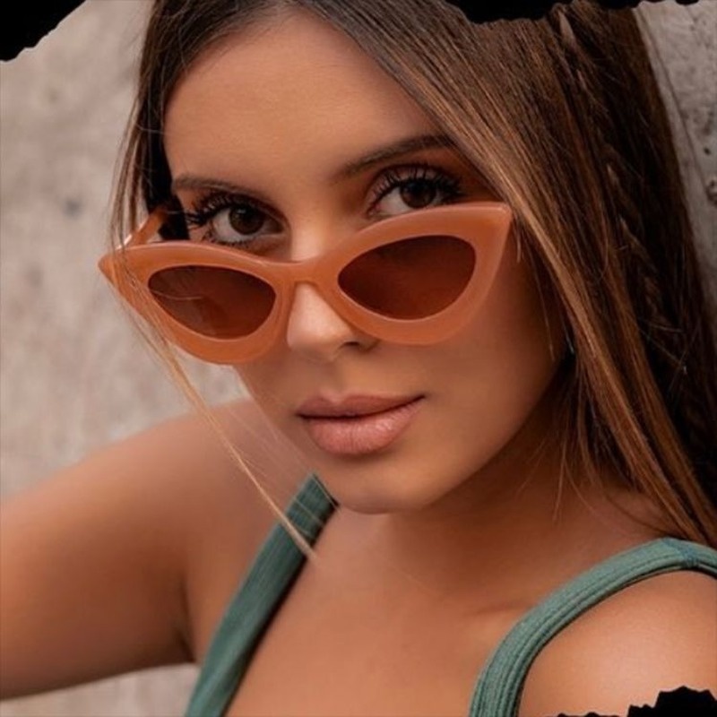 Kính Mát Mắt Mèo Chống Nắng Màu Sắc Kẹo Ngọt Thời Trang Cho Nữ