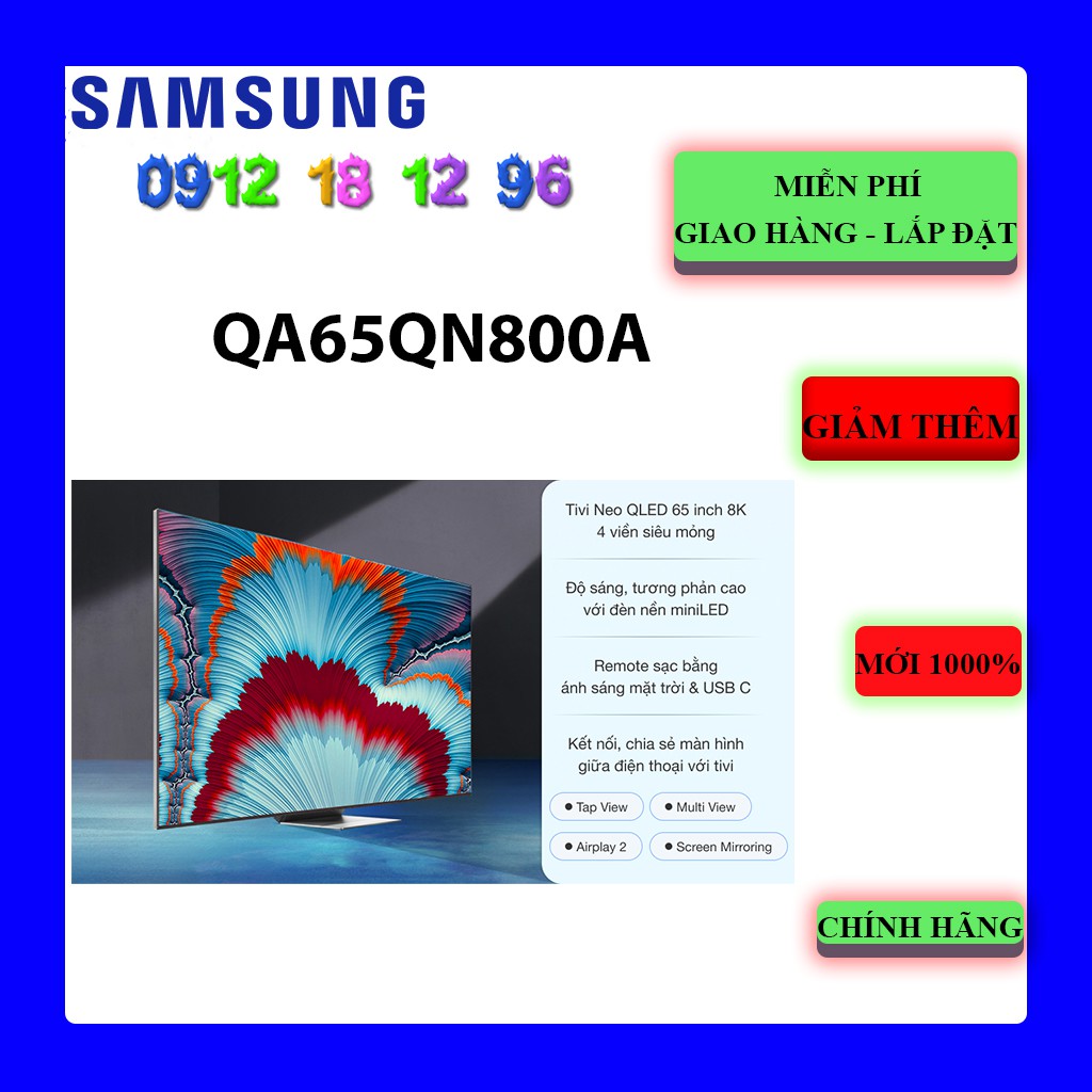 FREESHIP _ Smart Tivi Samsung QA65QN800A Neo QLED 8K 65 inch -Samsung QA65QN800AKXXV (65QN800A) | BigBuy360 - bigbuy360.vn