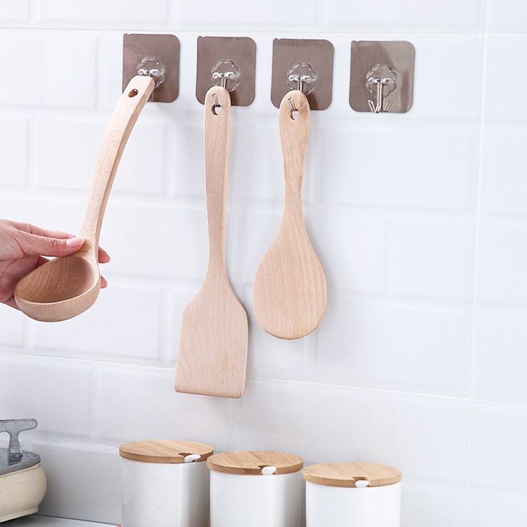 Móc dán tường TRÁNG BẠC siêu dính chịu lực 3kg