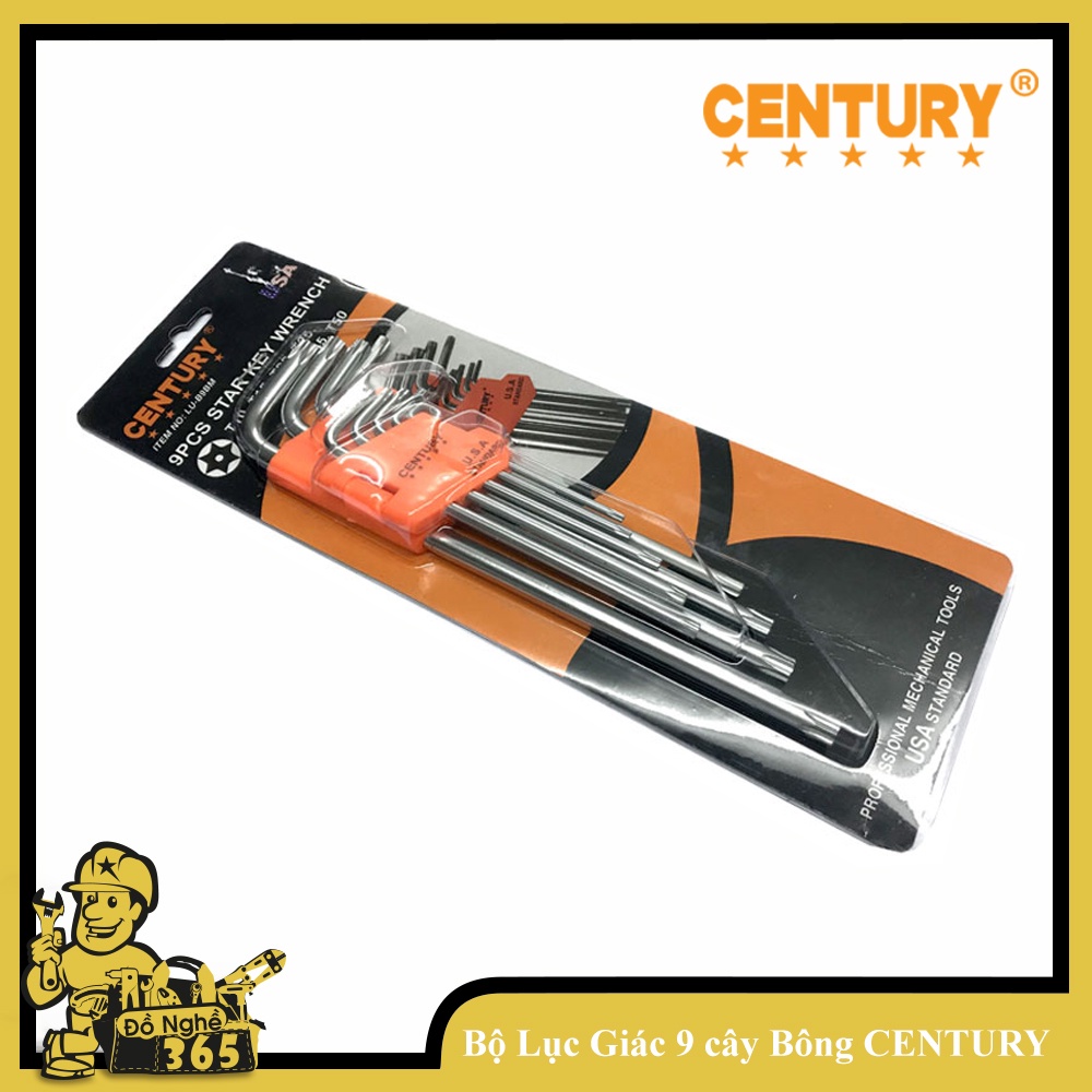 BỘ LỤC GIÁC 9 CÂY BÔNG MAI T10 - T50 - CENTURY