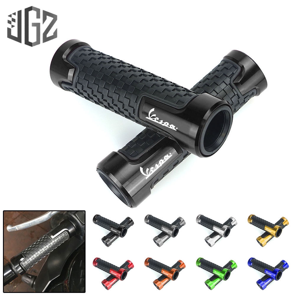 Cặp tay cầm hợp kim cao su Vespa Scooter LT LX GT GTS GTV 300 250 125 200 Sprint 150 22mm CNC