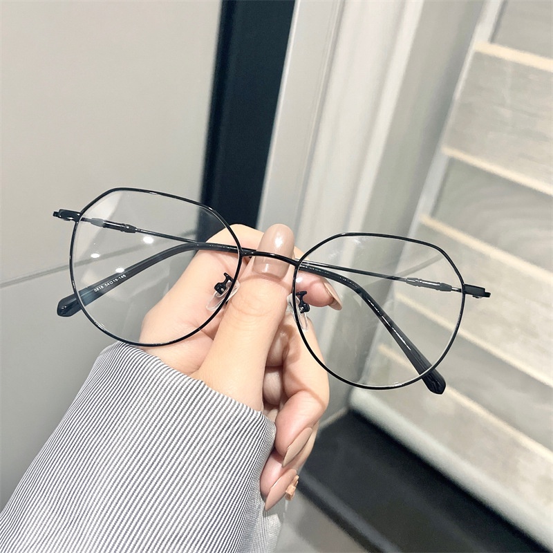 Gọng Kính Cận Kim Loại Form Đa Giác E818