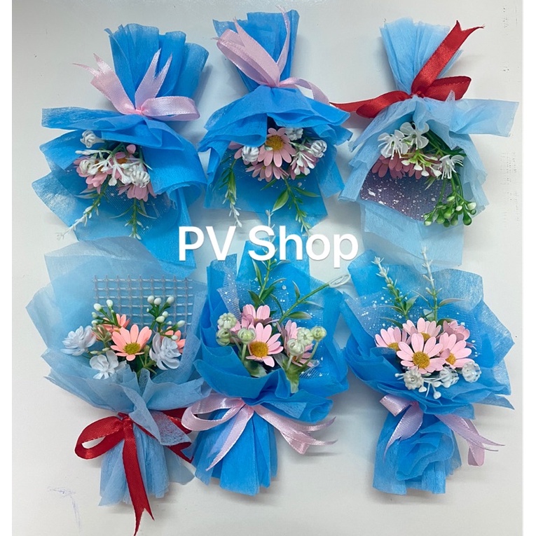 Bó Hoa mini để trang trí bánh