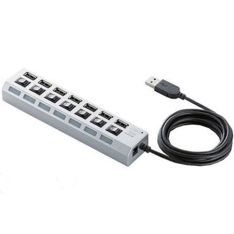 Hub USB 7 cổng có công tắc (Đen)