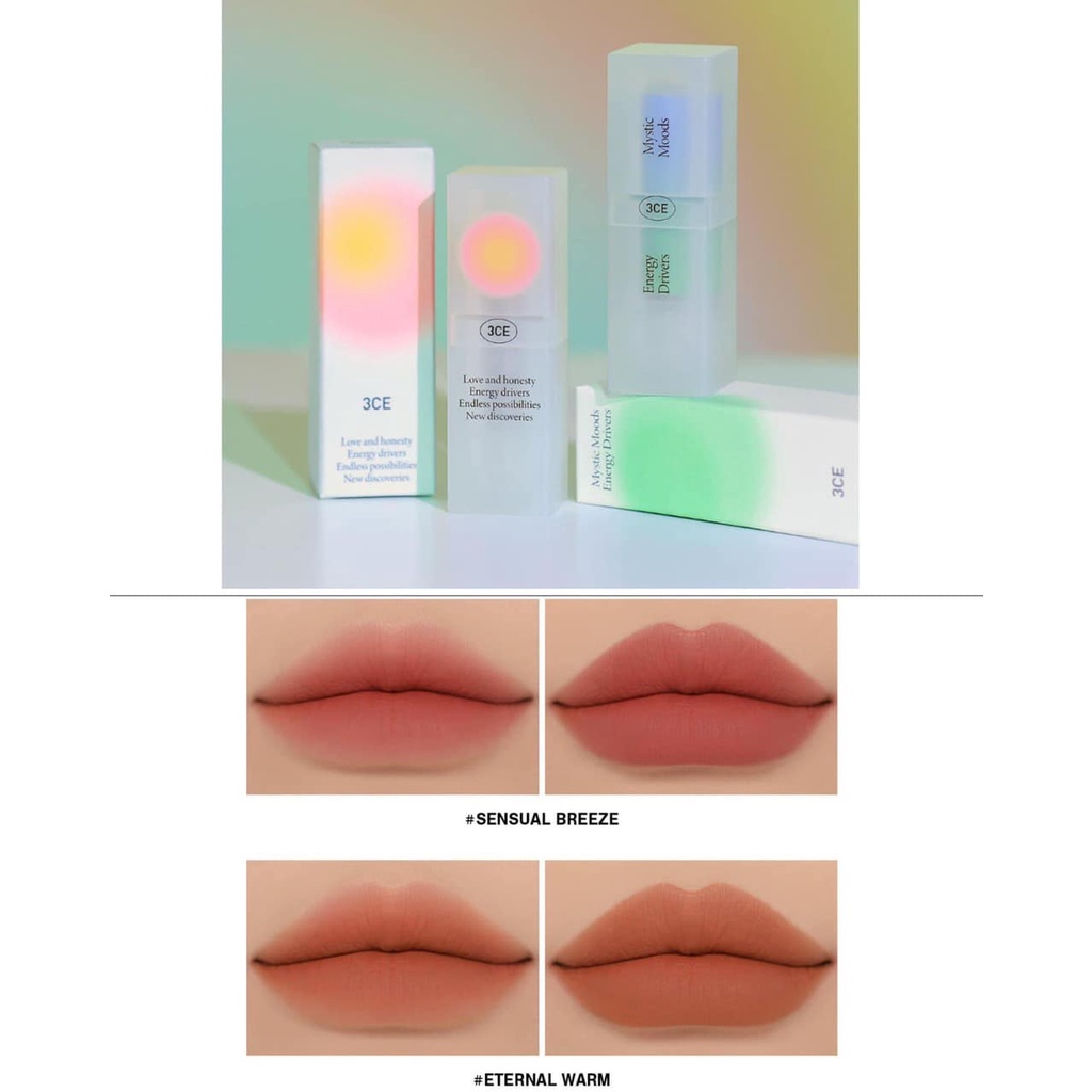 Son Kem  3CE Velvet Lip Tint Energy Drivers
