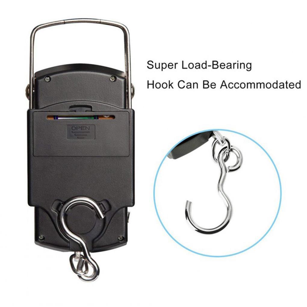 [Global] 50kg/10g Digital Scale Travel Fishing Luggage Postal Hanging Hook Electronic Weighing Machine