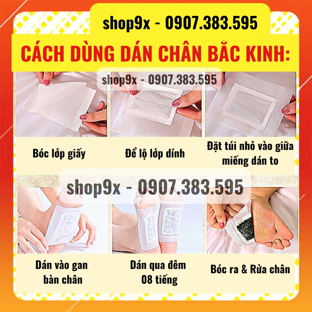 50 Miếng Dán Ngải Cứu Thải Độc Chân Lão Bắc Kinh (Có Set Nhỏ)