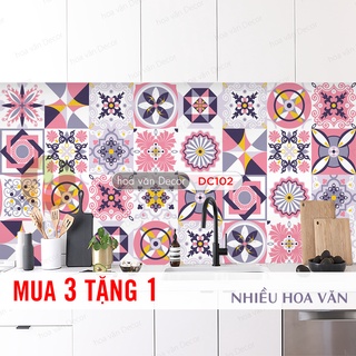 [ Mua 3 tặng 1 ] Decal gạch bông dán bếp chống dầu mỡ, không thấm nước - CO15CM