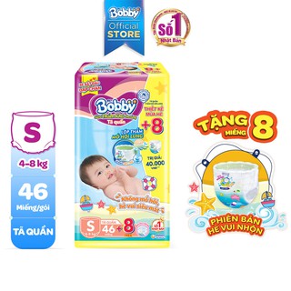 Tã Quần Bobby Siêu Thoáng S46/M62/L54/XL48/XXL44 - Bao Bì Mùa Hè