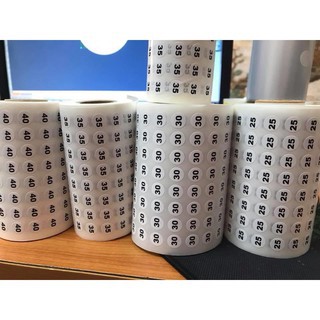 70 tem là 2K - Tem size nhãn số dán - Decal Số size 35,36,37,38..42 giày dép quần áo