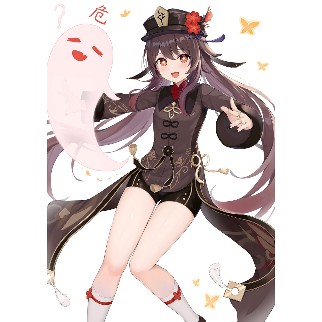 TRANH POSTER A3 HU TAO HuTao (2) GENSHIN IMPACT CHẤT LIỆU GIẤY CAO CẤP - 2D TỘC SHOP