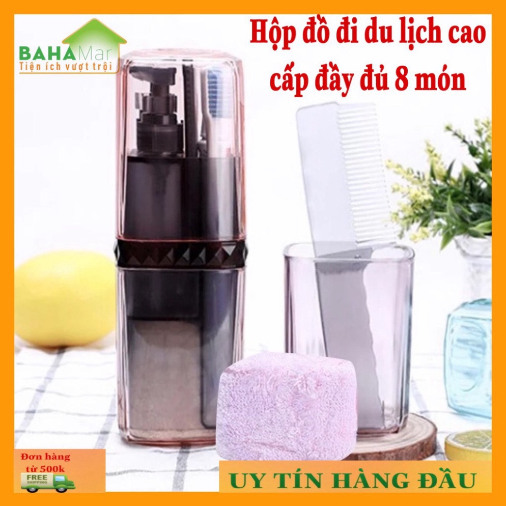HỘP BỘ CỐC BÀN CHẢI ĐÁNH RĂNG điện thoại ĐA tính năng "BAHAMAR" tiện khi đi công tác, Đi Phượt nhỏ bé và tốt nhất vật dụ