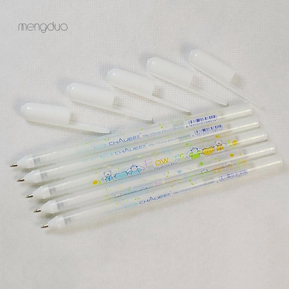 Bút mực gel màu trắng ngòi 0.8mm đơn giản tiện dụng