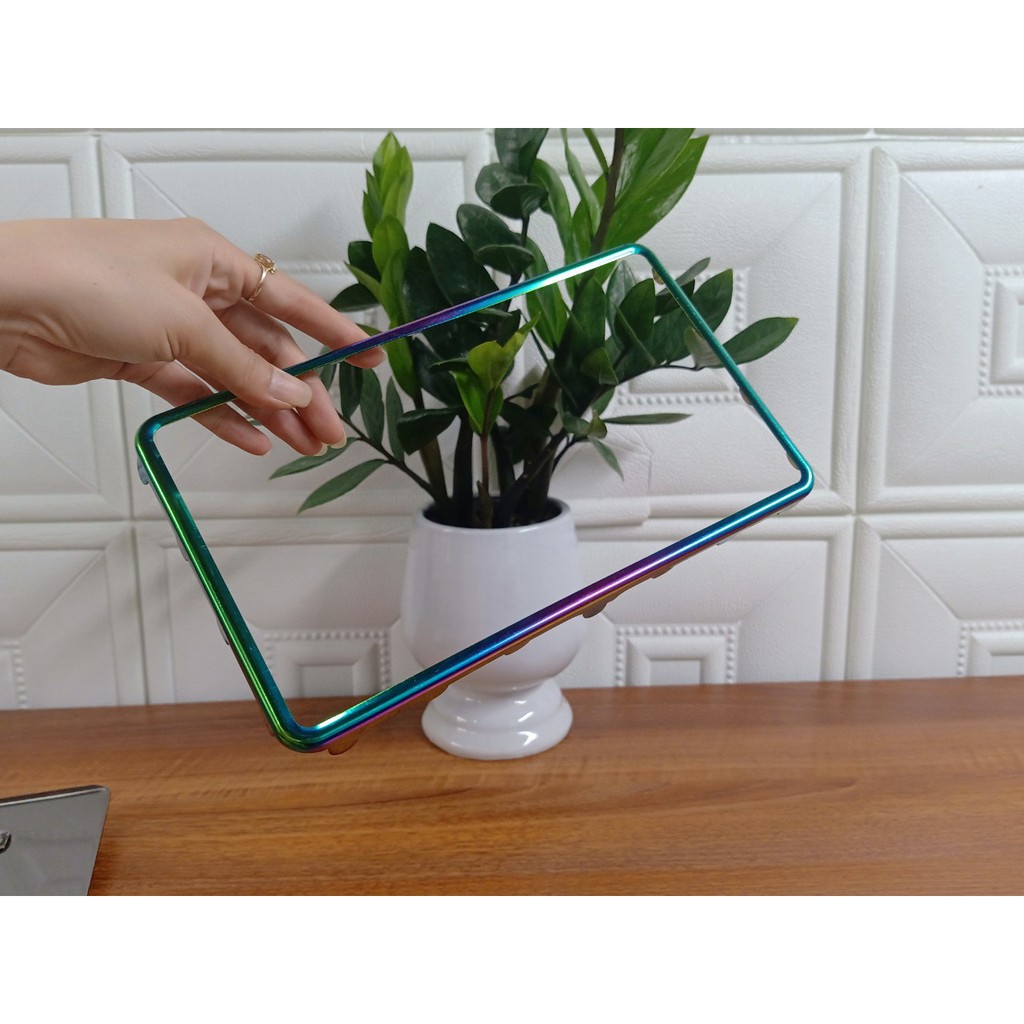 Khung Biển Số Titan Xe máy Đủ Bộ Mica Pat Biển Số Logo Tự Lắp Đặt Lên xe