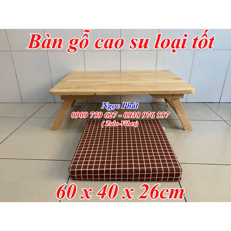 Bàn Trà Gỗ Mini 60x40x27cm Kiểu Nhật Gấp Gọn - BH 12 Tháng NGỌC PHÁT