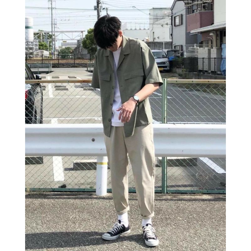 Sơ Mi Nam Cộc Tay Gu Uni Smart Work Easy Iron