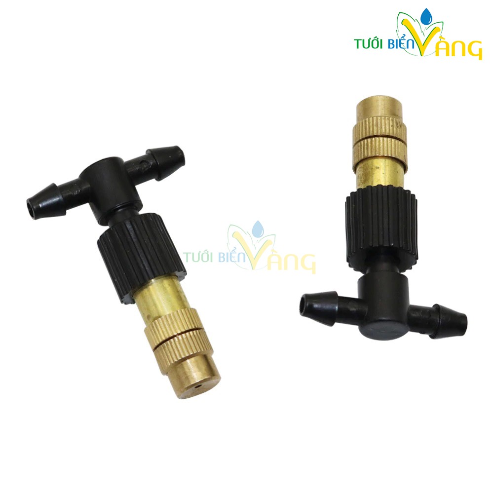 10 béc phun sương 1 hướng đầu đồng chân tê 6mm