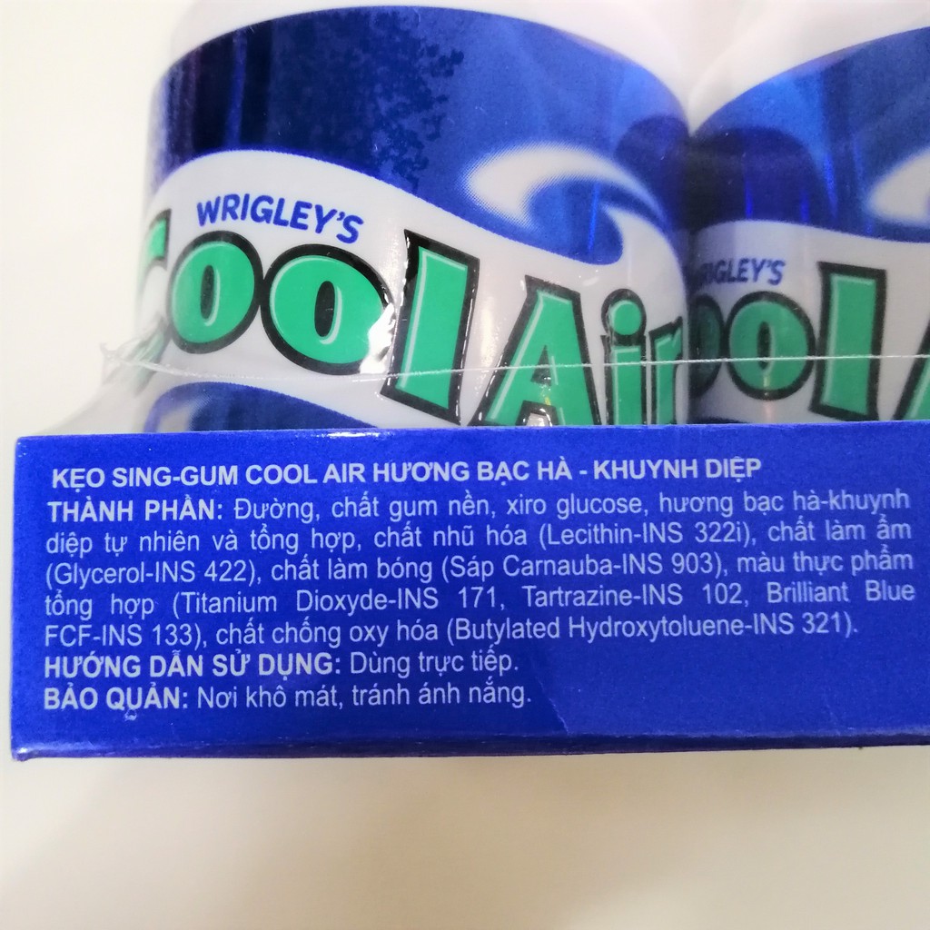 Kẹo Sing-gum Cool Air Hương Bạc Hà - Khuynh Diệp (Lọ 58.4g)