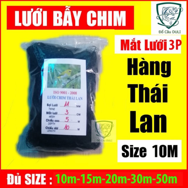 Lưới bẫy chim khuyên cao 5m dài từ 10 tới 30m ( rẻ vô địch )
