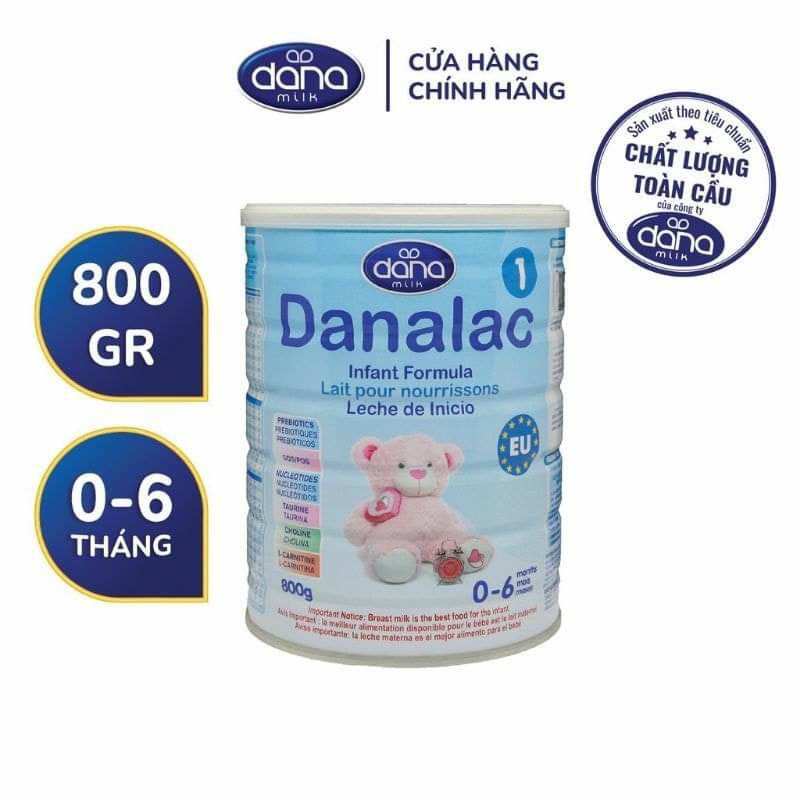 XẢ KHO SỮA DANALAC NHẬP THUY SĨ 0-6/400G/DATA TH10/22