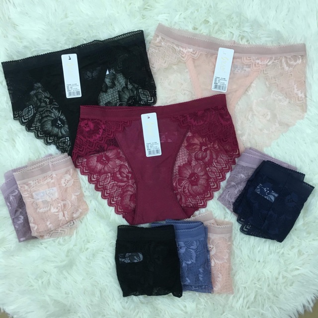 Combo 10 quần chíp ren đẹp 3 số