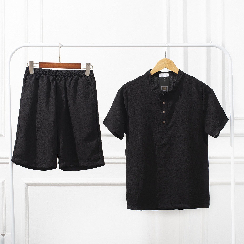 Đồ bộ nam đũi THE 1992 Bộ đũi nam cổ tàu cao cấp Y