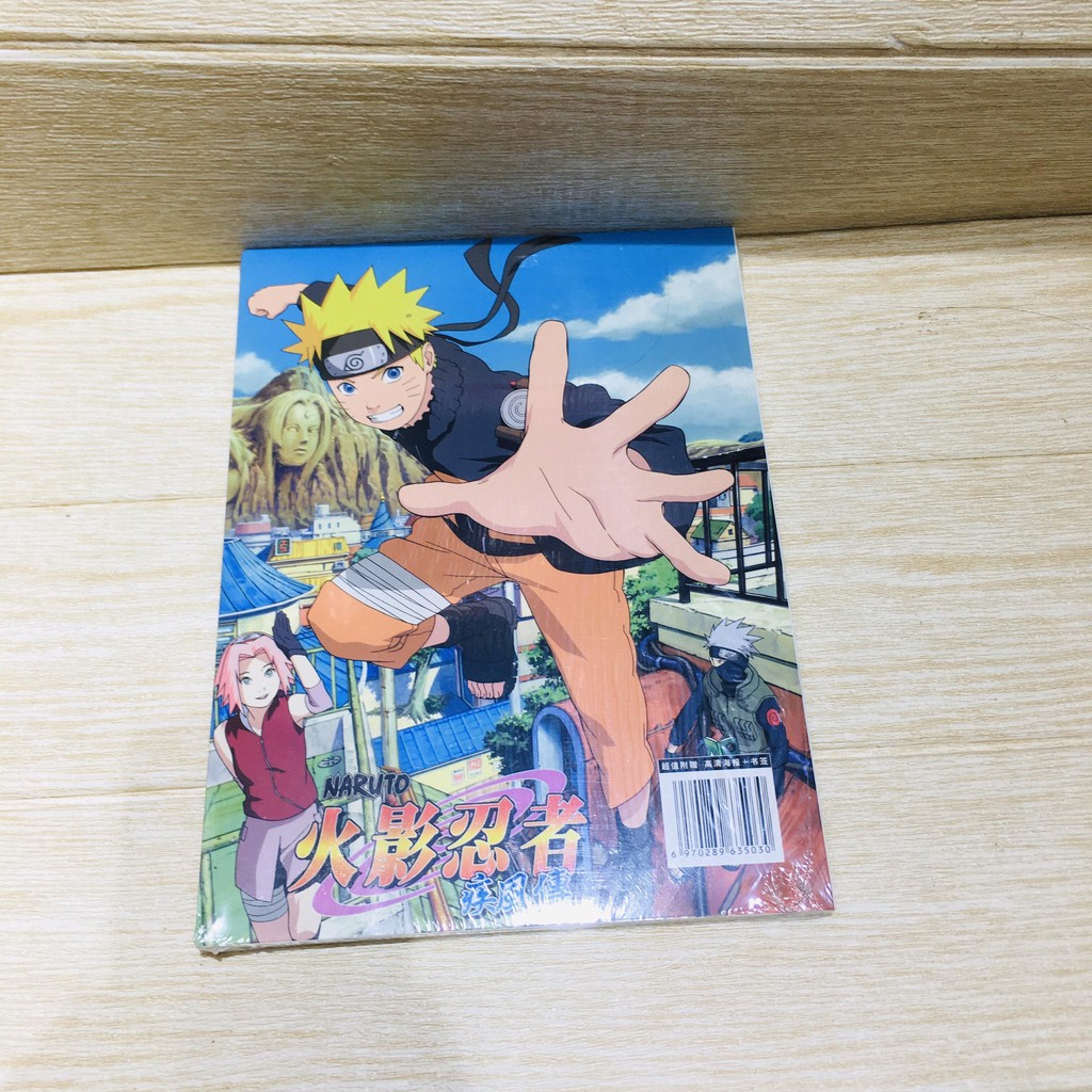 Album ảnh Naruto A4 bìa mềm album ảnh tặng kèm poster tập ảnh in hình anime chibi