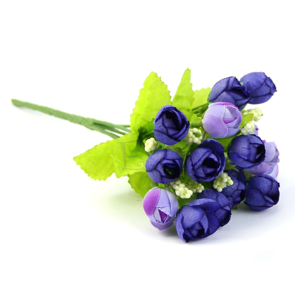 Bó Hoa Hồng Giả 15 Bông Trang Trí Tiệc Cưới