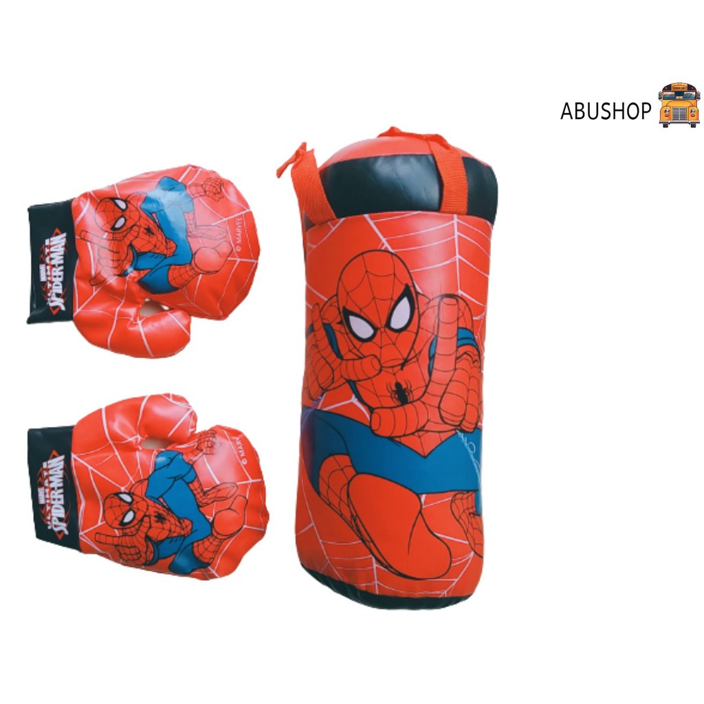 Bộ boxing đấm bốc trẻ em 💝FREESHIP💝 Găng Tay Và Bao Bố dụng cụ đấm bốc quyền anh người nhện A96