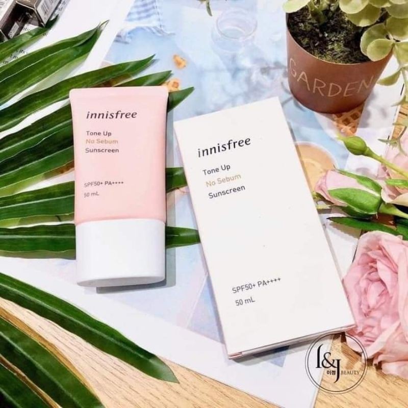 Kem Chống Nắng Kiềm Dầu & Nâng Tông Da Innisfree 50ml-Màu Hồng | BigBuy360 - bigbuy360.vn