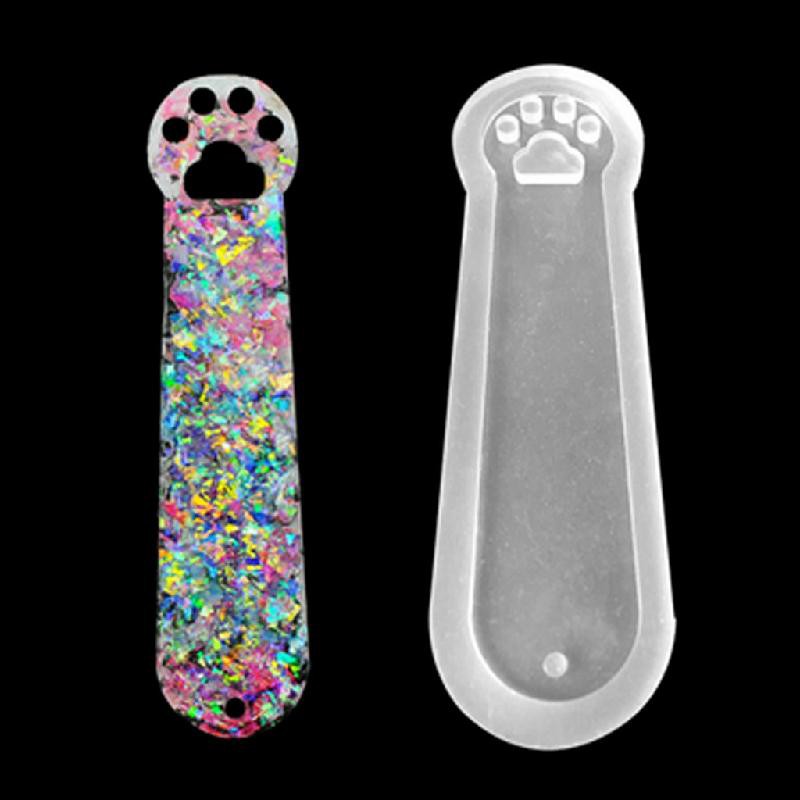 Khuôn silicon làm đánh dấu trang sức hình chân mèo