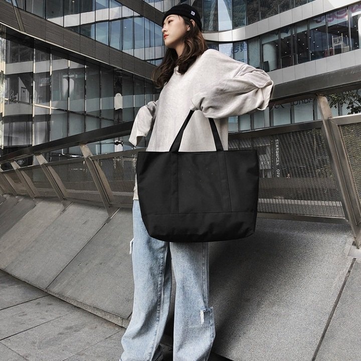 Túi laptop vải Canvas kháng nước vừa tất cả các loại Laptop - Túi tote vải Unisex phong cách Streetwear TC04-D