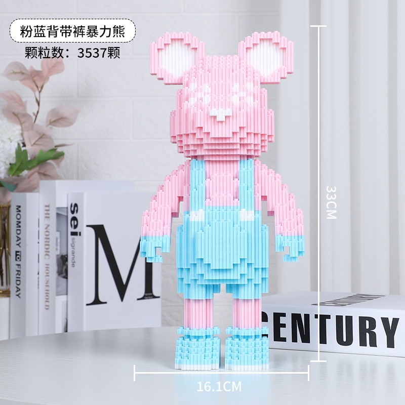 Bộ Đồ Chơi Lắp Ráp Hình Chú Gấu Xinh Xắn Dành Cho Bé