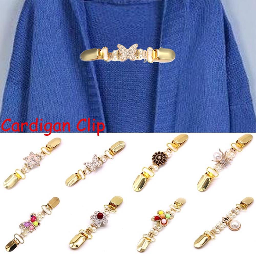 Kẹp Áo Khoác Cardigan Thời Trang Mùa Đông Cho NữKẹp Mỏ Vịt Phong Cách Retro