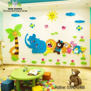 Tranh Mica 3D Dán Tường- kéo Co