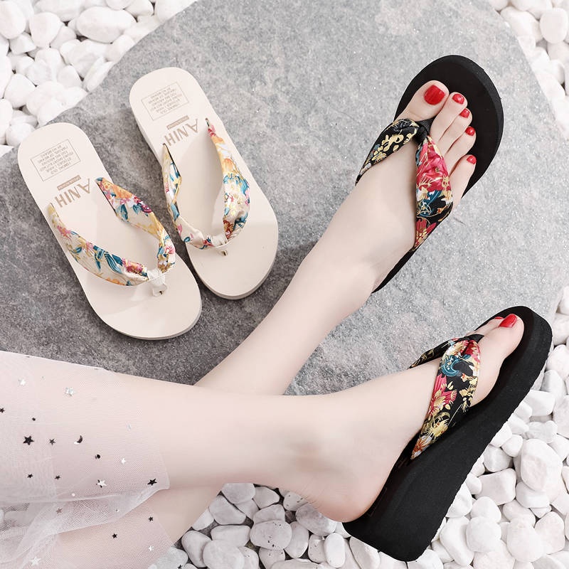 Dép Xỏ Ngón Đế Dày Chống Trượt Thời Trang Mùa Hè Hàn Quốc