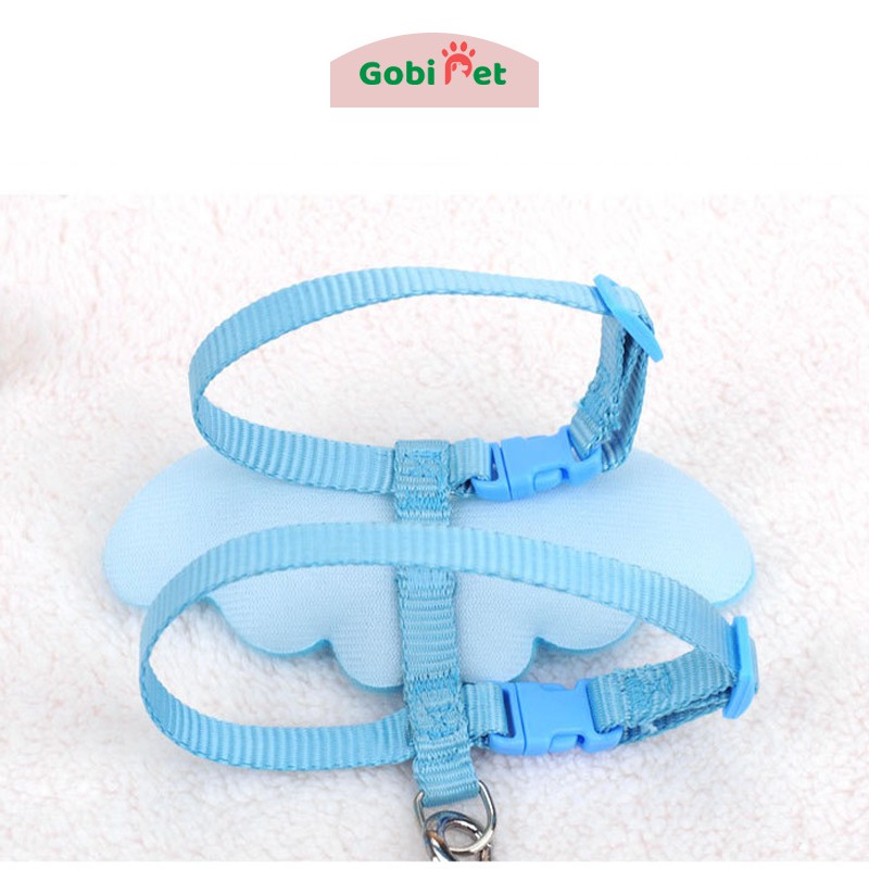 Dây xích dắt yếm cho chó mèo thú cưng hình cánh thiên thần (Giao màu ngẫu nhiên) - Gobi Pet