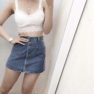 Áo bra ren 2 dây croptop